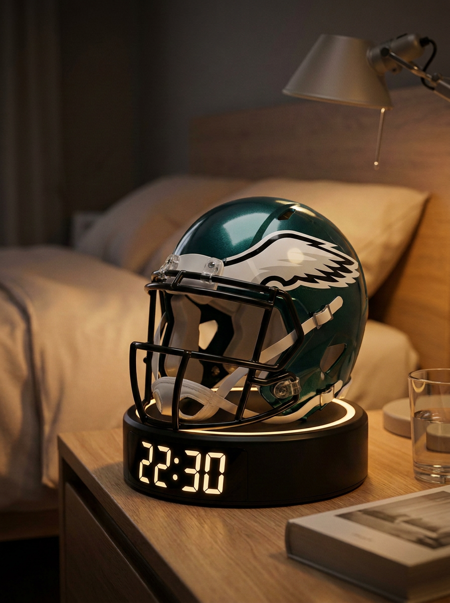 Philadelphia Eagles helmet alarm clock