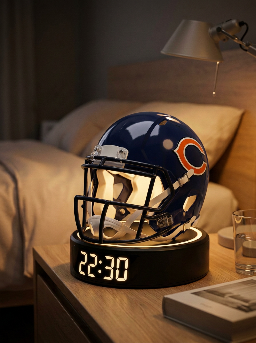 Chicago Bears helmet alarm clock