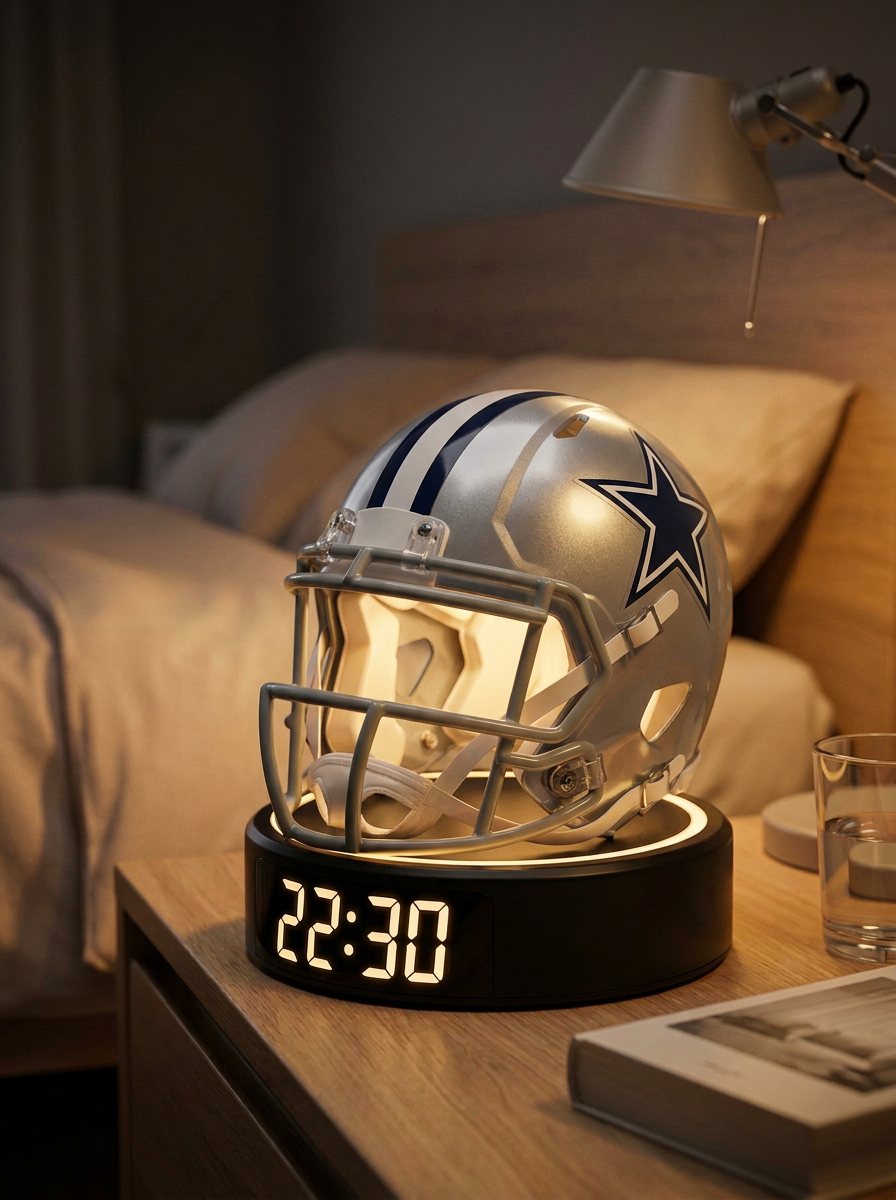 Dallas Cowboys helmet alarm clock
