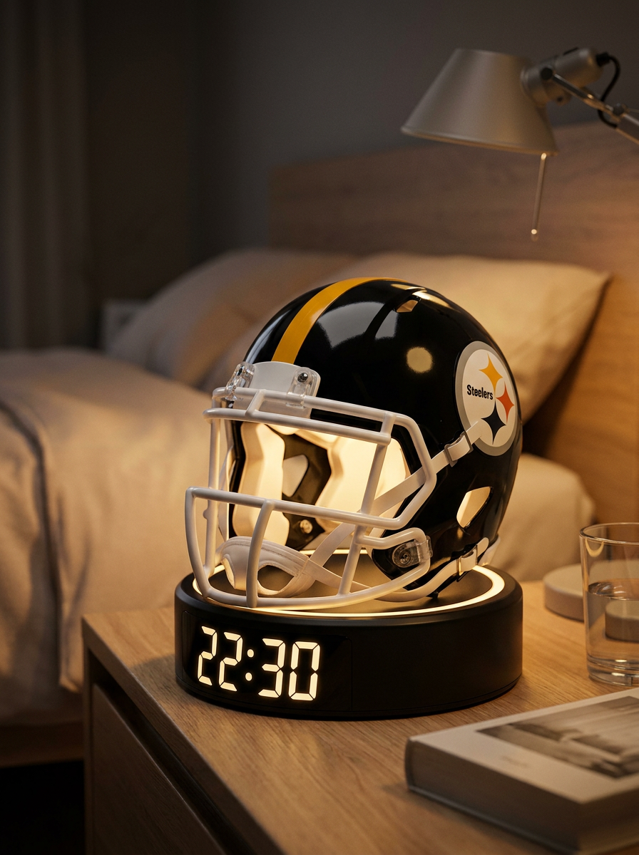 Pittsburgh Steelers helmet alarm clock