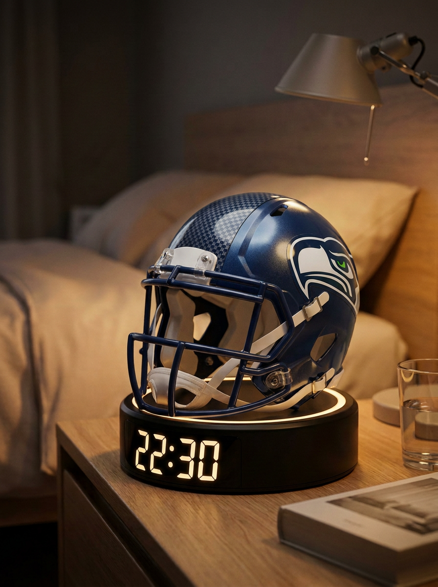 Seattle Seahawks helmet alarm clock